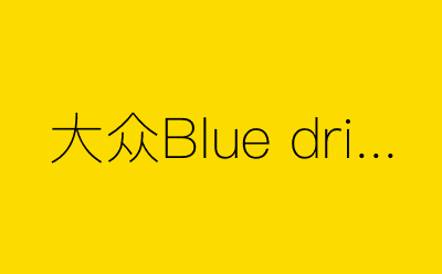 大众Blue drive-营销策划方案行业大数据搜索引擎
