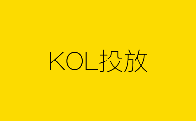 KOL投放-营销策划方案行业大数据搜索引擎