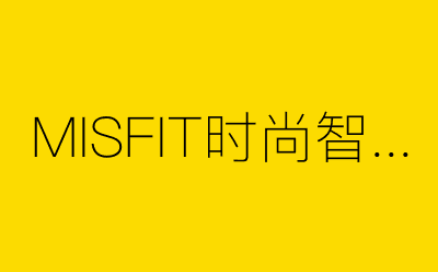 MISFIT时尚智能手环-营销策划方案行业大数据搜索引擎