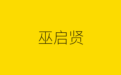 巫启贤-营销策划方案行业大数据搜索引擎